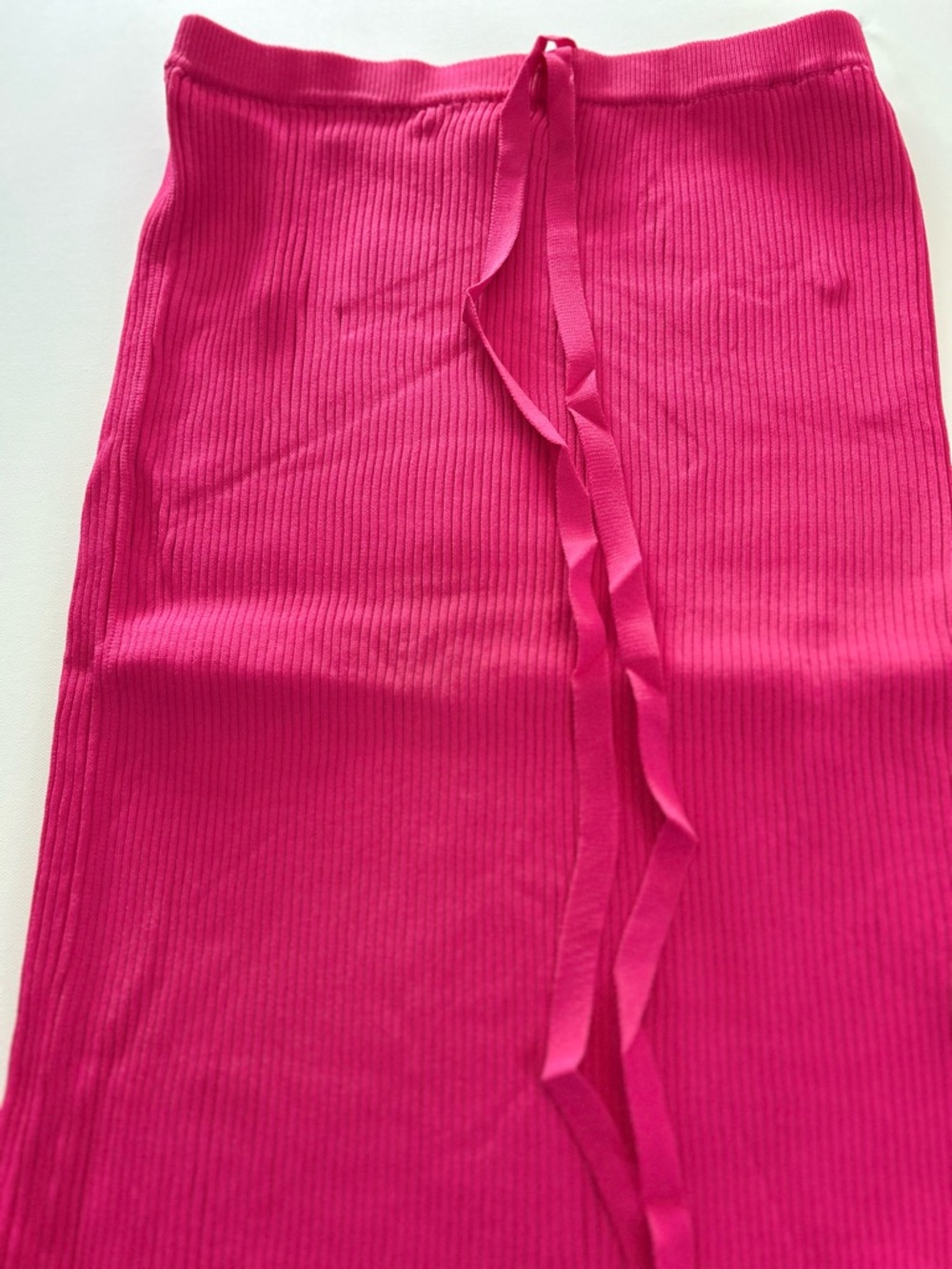 L'ATISTE Hot Pink Ribbed Knit Top and Skirt Set NWT - Picture 5 of 11
